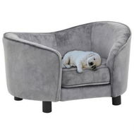 Detailed information about the product Dog Sofa Grey 69x49x40 cm Plush