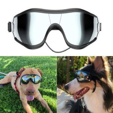 Dog Sunglasses Goggles UV Protection Wind Dust Fog Protection Eye Wear Protection With Adjustable Strap For Medium Or Large Dog