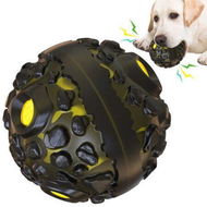 Detailed information about the product Dog Toy Ball For Aggressive Chewers Makes Funny Giggle When It Wiggles - Interactive Pet Toy For Dog Boredom (Black-Yellow)