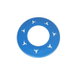 Dog Toy Rubber Tire Flyer 2 Pack 21.6cm Flying Disc Throw Toy Lightweight Durable Floats In Water For Beach Pool Darts Pattern COL Blue. Available at Crazy Sales for $9.99