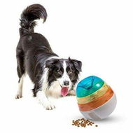 Detailed information about the product Dog Treat Dispensing Toy - Interactive Dog Treat Toys Pet Treat Ball for Small Medium Dogs & Cats