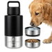 Dog Water Bottle with 2 Bowls, 32 oz Insulated Stainless Steel Portable Pet Travel Bottle, Food and Water Bowl Set for Walking Hiking Camping. Available at Crazy Sales for $24.95