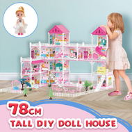 Detailed information about the product Doll Barbie Dream House Playhouse Furniture Princess Castle Toys Plastic Fairy Play Dollhouse Townhouse 15 Rooms 4 Storeys