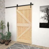 Detailed information about the product Door 80x210 cm Solid Pine Wood