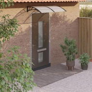 Detailed information about the product Door Canopy Black and Transparent 150x80 cm Polycarbonate