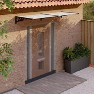 Detailed information about the product Door Canopy Black And Transparent 239x90 Cm Polycarbonate