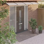 Detailed information about the product Door Canopy Black and Transparent 350x75 cm Polycarbonate