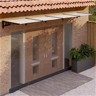 Detailed information about the product Door Canopy Black and Transparent 396x90 cm Polycarbonate