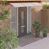 Detailed information about the product Door Canopy Grey 300x100 cm Polycarbonate