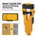 Door Lock Mortise Jig Strike Plate Template Adjustable Faceplate Router Guide Flush Mounting Chisel Fixture Self-Centering Latch Bore Cutter(Yellow). Available at Crazy Sales for $24.99