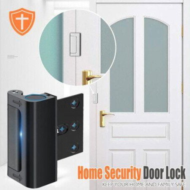 Door Reinforcement Lock Child Proof Security Latch for Front Entry Door with Screws Color Black