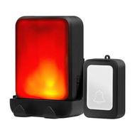 Detailed information about the product Doorbell Flash Loud Wireless 4 Volumes Elderly Hearing Impaired Pregnant Women Alert Home Office Accessibility 7 Colours Light Black