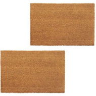 Detailed information about the product Doormats 2 Pcs Coir 24 Mm 40x60 Cm Natural