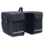 Detailed information about the product Double Bicycle Bag for Pannier Rack Waterproof 35 L Black