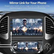 Detailed information about the product Double Din Car Stereo with CarPlay and Android Auto with Responsive 7-inch HD LCD capacitive touchscreen for intuitive control,Seamless integration with smartphone