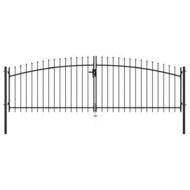 Detailed information about the product Double Door Fence Gate With Spear Top 400x150 Cm
