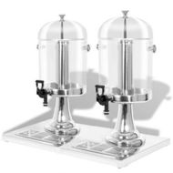 Detailed information about the product Double Juice Dispenser Stainless Steel 2 x 8 L