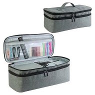 Detailed information about the product Double Layer Travel Storage Bag Compatible with Dyson Hair Dryer and Accessories Carrying Bag for Hair Dryer Brush (Gray)