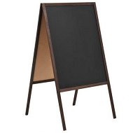 Detailed information about the product Double-sided Blackboard Cedar Wood Free Standing 60x80 cm