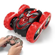 Detailed information about the product Double-sided RC Stunt Car 360 Rotating 2.4GHz Indoor/Outdoor All-Terrain Rechargeable Electric Toy Cars Gifts For Girls Boys Kids And Adults - Red.