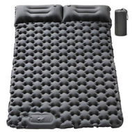 Detailed information about the product Double Sleeping Pad For Camping - Upgraded Inflatable Ultra-Thick Self-Inflating Camping Pad 2 Person With Pillow Built-in Foot Pump Camping Sleeping Mat For Backpacking Hiking Portable Camping Pad (Grey)