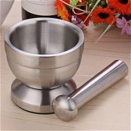 Detailed information about the product Double Stainless Steel Garlic Grinder Suitable For Pepper Chillies Dried Foods Herb Mills Mincers