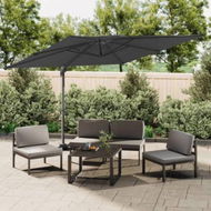 Detailed information about the product Double Top Cantilever Umbrella Anthracite 400x300 Cm