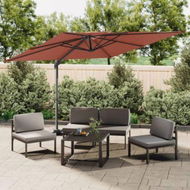 Detailed information about the product Double Top Cantilever Umbrella Terracotta 400x300 Cm