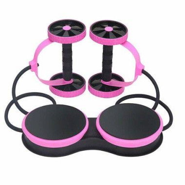 Double Wheel Sport Core Fitness Abdominal Exercises Equipment Waist Slimming Trainer