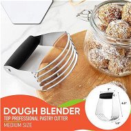 Detailed information about the product Dough Blender, Top Professional Pastry Cutter with Heavy Duty Stainless Steel Blades, Medium Size
