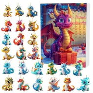 Detailed information about the product Dragon 2D Acrylic Pendant Ornaments Advent Calendars 24 Days Christmas Countdown Calendars Surprise Boxes Set for Christmas Tree Decor