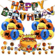 Detailed information about the product Dragon Ball Birthday Party Supplies Set,Includes Happy Banner Cake And Cupcake Toppers - 24 Latex Balloons for Kids Theme Birthday Party Decoration