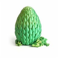 Detailed information about the product Dragon Egg,Red Mix Gold,Surprise Egg Toy with Flexible Dragon,3D Printed Gift,Articulated Dragon Egg Fidget Toy (Green and Yellow,12