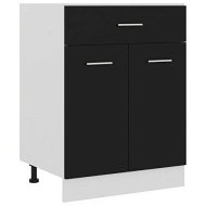 Detailed information about the product Drawer Bottom Cabinet Black 60x46x81.5 cm Chipboard