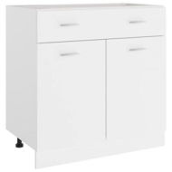 Detailed information about the product Drawer Bottom Cabinet White 80x46x81.5 Cm Chipboard.