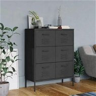Detailed information about the product Drawer Cabinet Anthracite 80x35x101.5 cm Steel