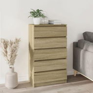 Detailed information about the product Drawer Cabinet Sonoma Oak 60x36x103 Cm Engineered Wood