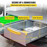 Detailed information about the product Drawer Slide Soft Close Drawer 1Pair 34' Ball Bearing Full Extension 500lb