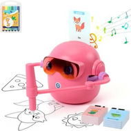 Detailed information about the product Drawing Robot for Boys Girls Montessori Painting Toys for 3 4 5 6 7 8 Year Old, Voice Interactive Educational Drawing Machine with 100 Cards, Pink