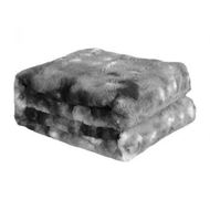 Detailed information about the product Dreamz Luxury Tie-dyed Blanket Grey 127cm x 152cm