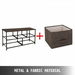 Dresser Storage Tower with 5 Fabric Drawer Steel Frame Storage Cabinet Bin Storage Organizer Unit Fabric Cube Dresser Chest Cabinet Coffee Wide (Coffee/Wide). Available at Crazy Sales for $179.95