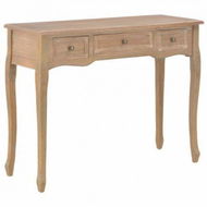 Detailed information about the product Dressing Console Table With 3 Drawers Brown