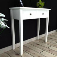 Detailed information about the product Dressing Console Table With Two Drawers White