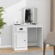 Detailed information about the product Dressing Table with Mirror White 90x50x132.5 cm Engineered Wood