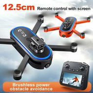 Detailed information about the product Drone RC 4K Dual Camera Quadcopter Kids 3D Flips Obstacle Avoidance Trajectory Flight with Screen Remote Control Outdoor Play Activity Color Black