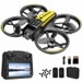 Drone with HD Camera for Beginners, Drone with 4.5inch Screen on Controller, Brushless Motor Gesture Control with Two Batteries (Black). Available at Crazy Sales for $69.95