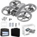 Drone with HD Camera for Beginners, Drone with 4.5inch Screen on Controller, Brushless Motor Gesture Control with Two Batteries (Grey). Available at Crazy Sales for $69.95