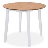 Detailed information about the product Drop-leaf Dining Table Round MDF White