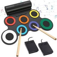 Detailed information about the product Drum Practice Pad Roll Up Midi Kit Built-in Speaker Pedals Sticks Portable Music Learning Rhythm Training Beginner Fun Kids Gift