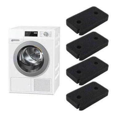 Dryer Foam Filter 4 Pcs Sponge Compatible Miele 9499230 Edition 111 T8860WP T8861WP T8873WP Heat Pump Replacement